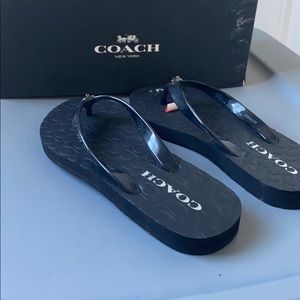 Coach flip flops